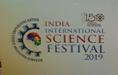 Pictures of Dr. Jakir Hossain Laskar’s participation on India International Science Festival, 2019 (IISF) in the discipline of International Science Literature Festival organized by Govt. of India.